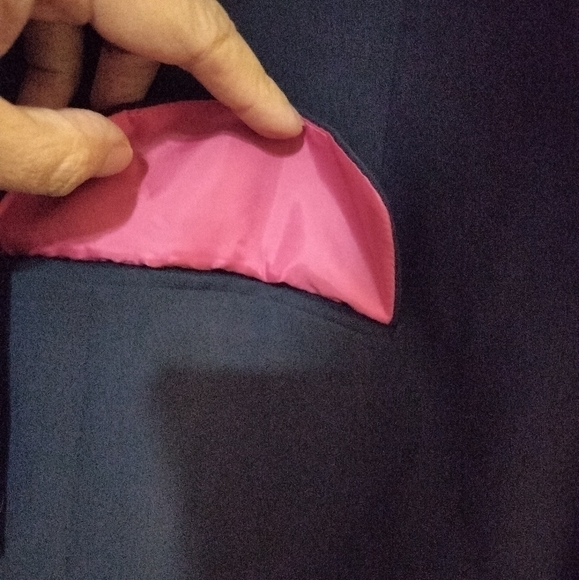 (1454) Tommy Hilfiger Navy Blue Preppy Loose Blazer Jacket Size 14 - Picture 11 of 11